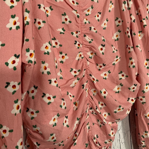 Charlotte Bridgeman Floral Pink Crop Top Sz L NWT - Picture 6 of 16